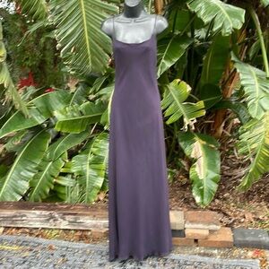 Laundry by Shelley Segal, 100% silk beaded extreme low back slip dress